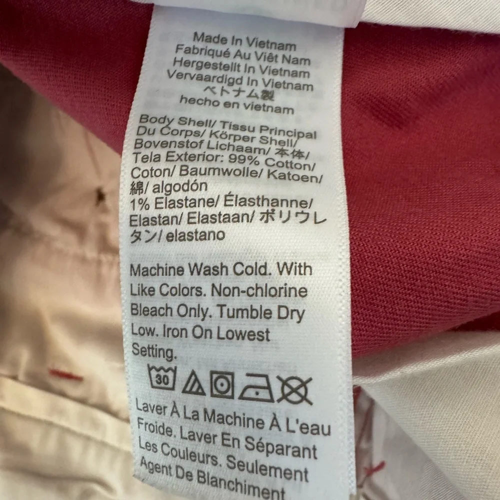 J.Crew Re-Imagined 7” Shorts Pink Size 30 Stretch Chino